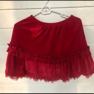 Hannah Andersson Holiday Velvet Skirt 130 cm US 8